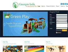 Tablet Screenshot of greenproindia.com